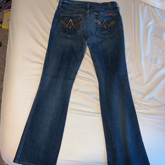 7FAM A pocket flare 29 inch waist - Picture 2 of 4